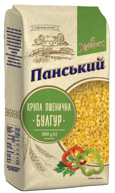 Крупа пшенична «Булгур» ТМ Хуторок панський 500г